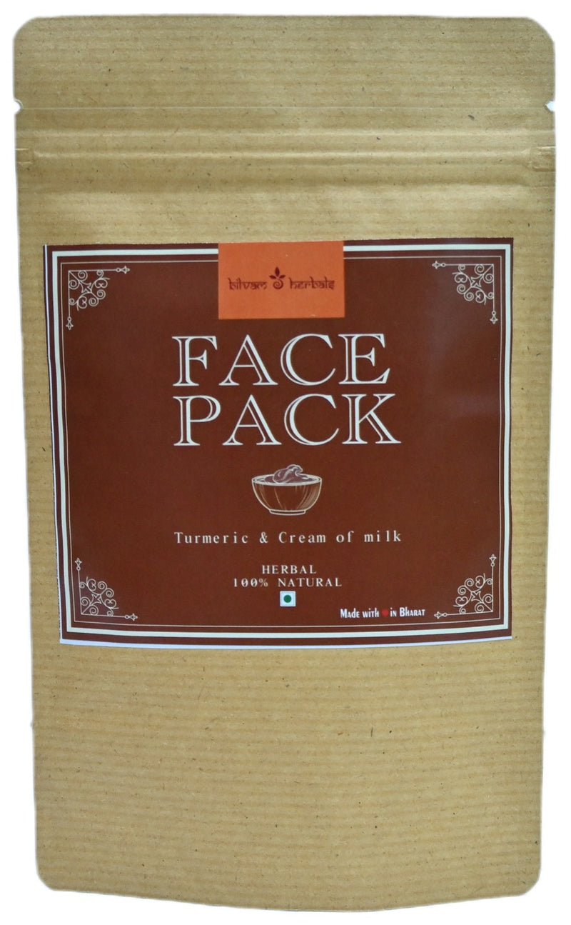 Turmeric Face pack with cream of milk
