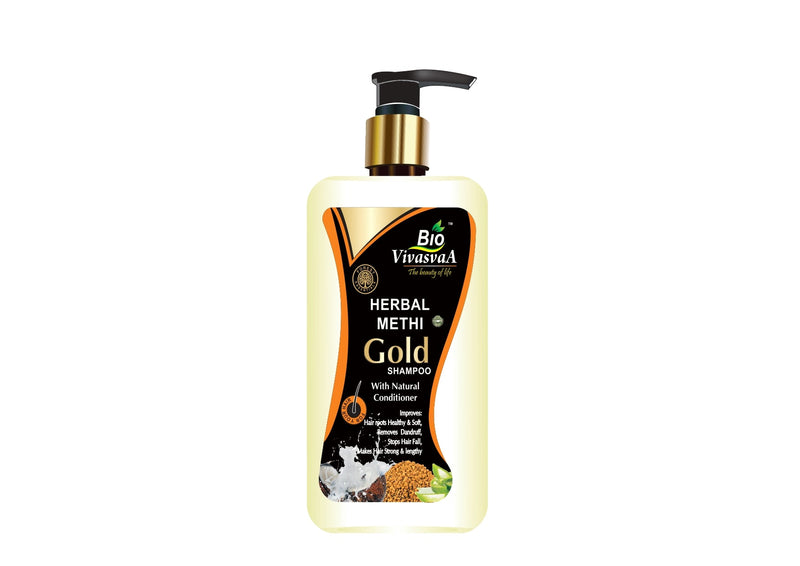 Methi Gold Shampoo - Anti-Hair fall Shampoo with conditioner
